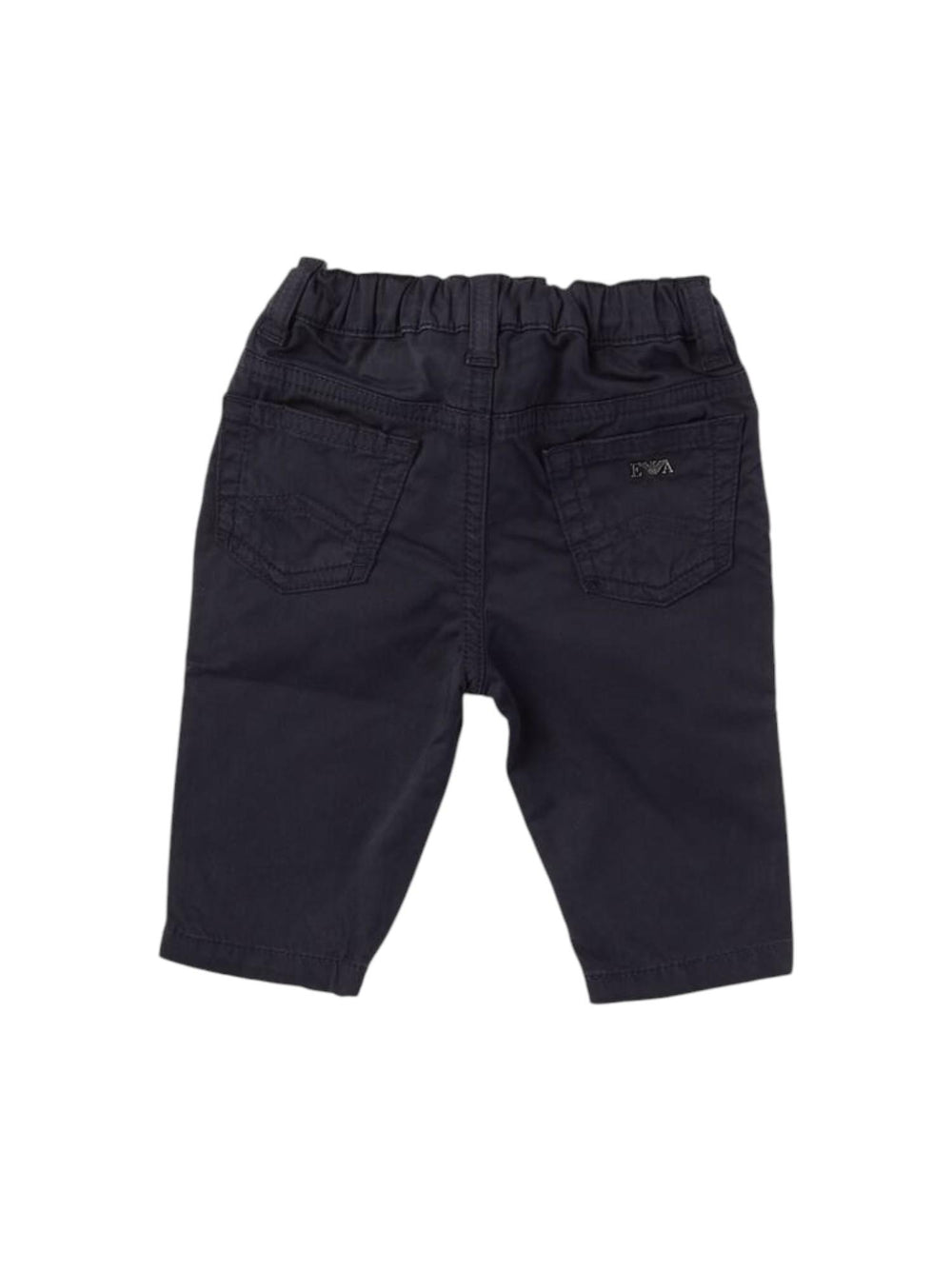 Pantalone bambino blu navy con elastico in vita