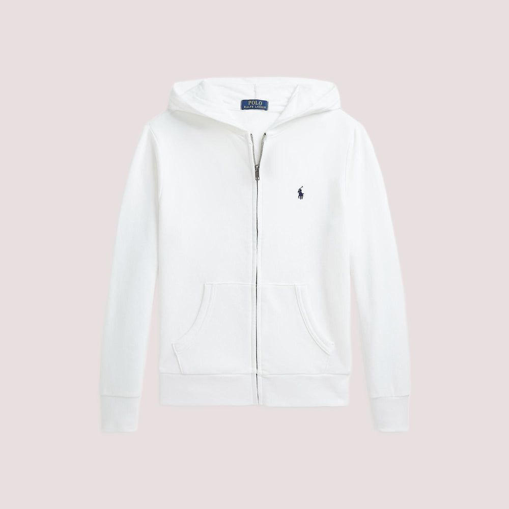 Felpa con cappuccio e zip intera in french terry 323964134 /001 POLO RALPH LAUREN 