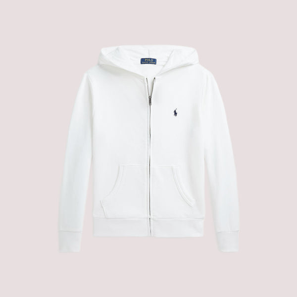 Felpa con cappuccio e zip intera in french terry 323964134 /001 POLO RALPH LAUREN 