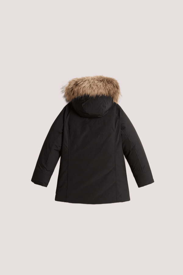Arctic Parka da bambina con pelliccia removibile CFWKOU0221FRUT0641 /BLK WOOLRICH 