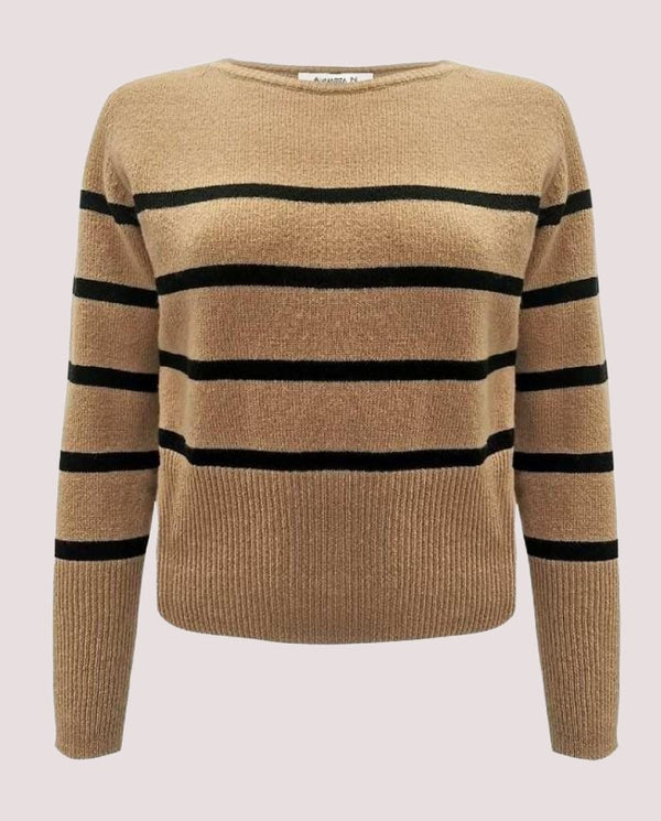 Maglione 107686 /CARAMELLO/NERO ANNARITA N 