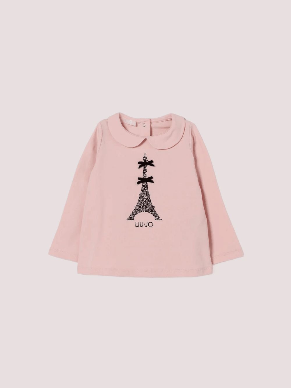 Tshirt manica lunga con logo parfum pink HF5040 J0088 /M9860 LIU JO 
