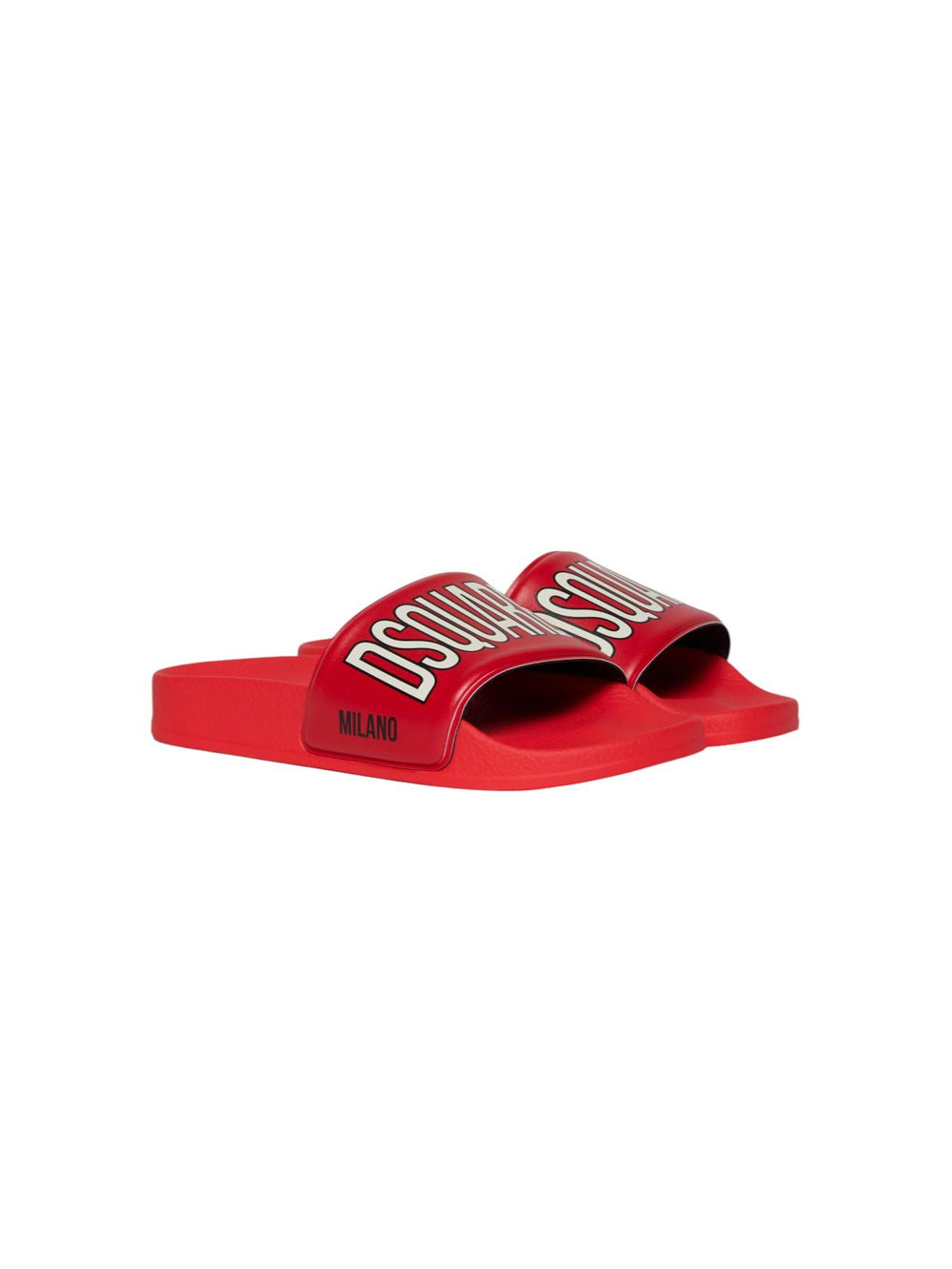 Sandali bambino rossi con maxi logo