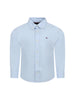 Camicia azzurra bambino in cotone stretch