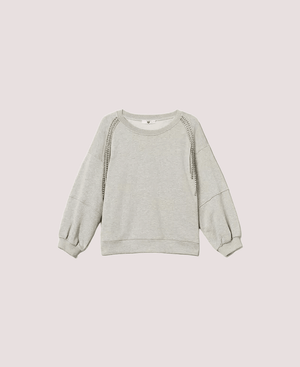 Felpa con catene di strass e perle 252LI2MCC /00082 TWINSET 