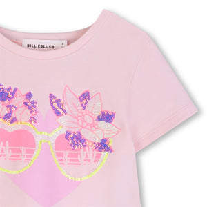 T-shirt con paillettes U21956 /44L BILLIEBLUSH 