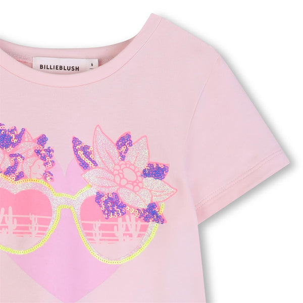 T-shirt con paillettes U21956 /44L BILLIEBLUSH 