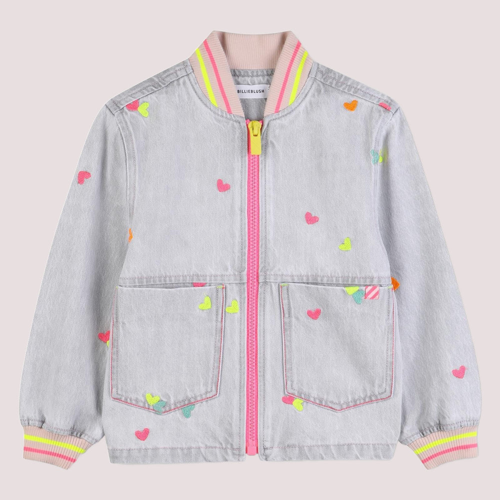 Giacca in denim ricamata U21909 /Z20 BILLIEBLUSH 