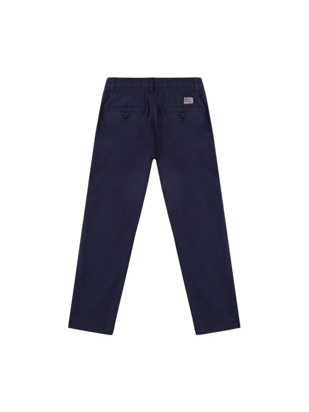 Pantaloni bambino blu navy in cotone stretch