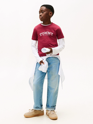 T-shirt con stampa logo Tommy Hilfiger KB0KB10051T /VK0 TOMMY HILFIGER 