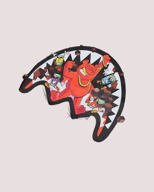 Get out bear checkered regular t-shirt SPY1424 /CHECK SPRAYGROUND 