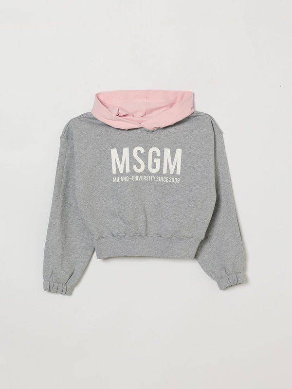 Felpa cropped con cappuccio S6MSJGHS025 /271/02 MSGM KIDS 