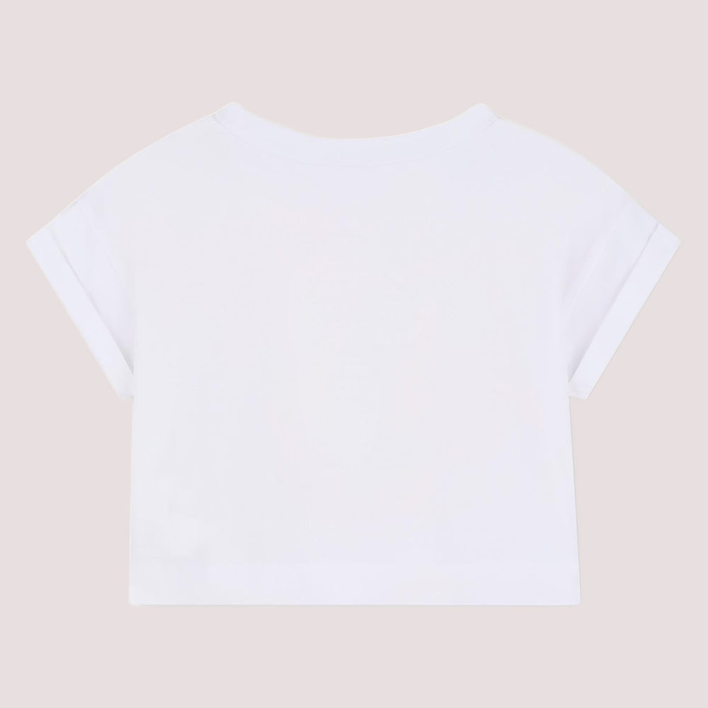 T-shirt con stampa in glitter U21951 /10P BILLIEBLUSH 