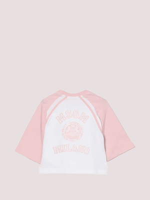 T-shirt con logo stampato S6MSJGTH024 /001/78 MSGM KIDS 
