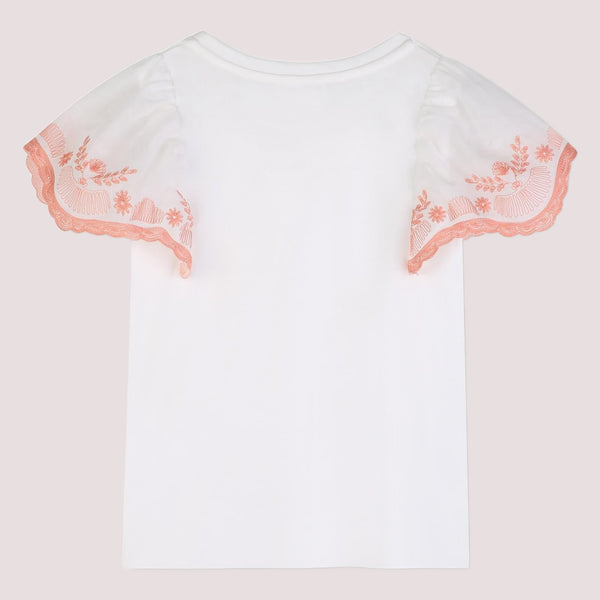 T-shirt con logo ricamato C21238 /117 CHLOE 