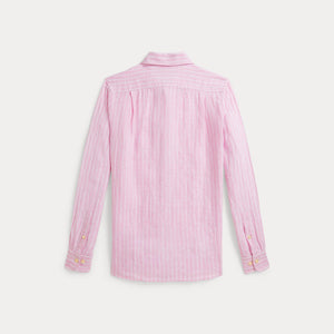 Camicia in lino a righe 323A13343 /001 POLO RALPH LAUREN 