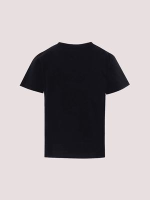 T-shirt nera per bambini con logo BX8P11 Z3186 /930BC BALMAIN 