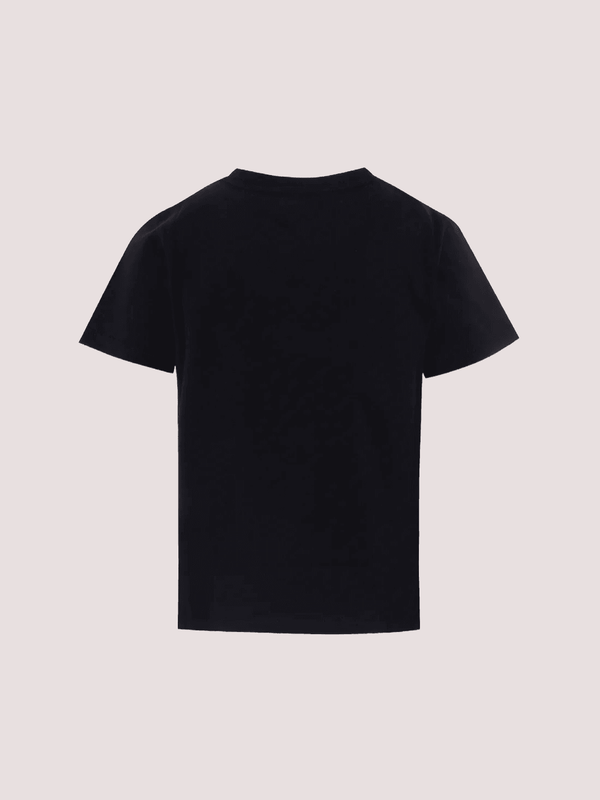 T-shirt nera per bambini con logo BX8P11 Z3186 /930BC BALMAIN 