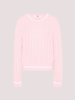 Maglione a trecce S6MSJUJP286 /MS076 MSGM KIDS 