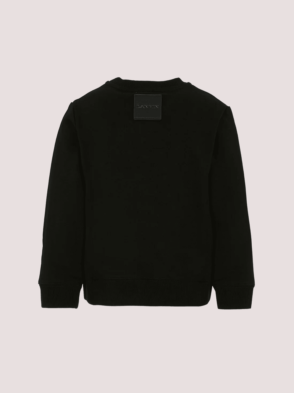 Felpa nera per bambini con logo N30284 /09B LANVIN 