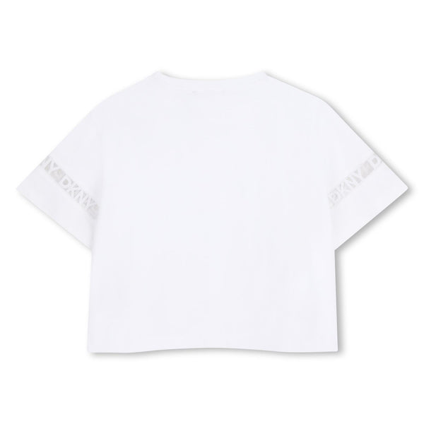 T-shirt con loghi ricamati D62623 /10P DKNY 