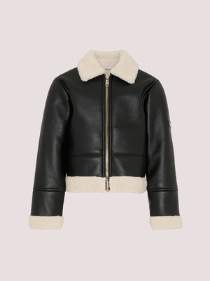 Ecopelliccia marrone per bambina con logo R30455 /342 MICHAEL KORS 