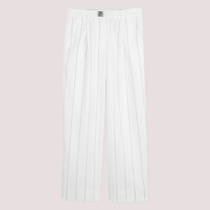 Pantalone largo a righe D62690 /Z40 DKNY 