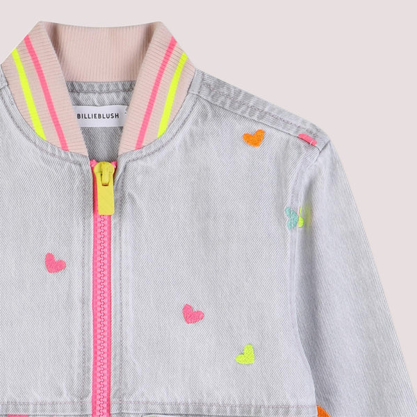 Giacca in denim ricamata U21909 /Z20 BILLIEBLUSH 