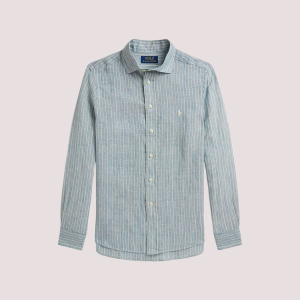 Camicia in lino a righe 323A13343 /002 POLO RALPH LAUREN 