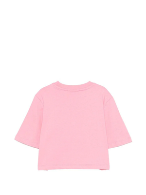 T-shirt cropped con logo stampato S6MSJGTH128 /MS070 MSGM KIDS 
