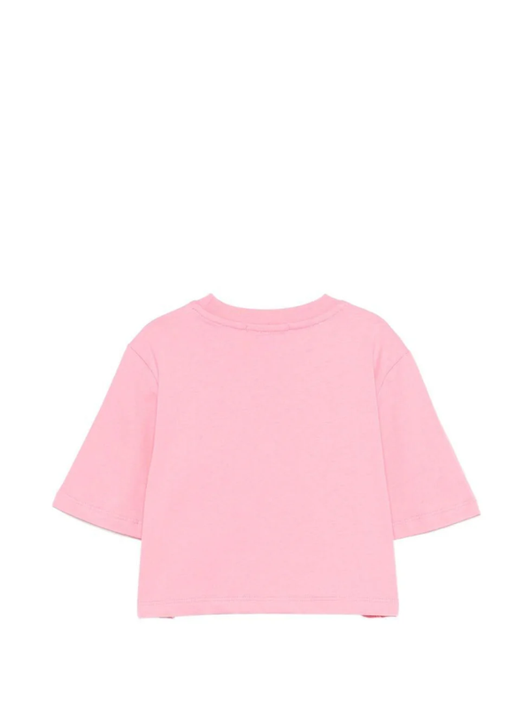 T-shirt cropped con logo stampato S6MSJGTH128 /MS070 MSGM KIDS 