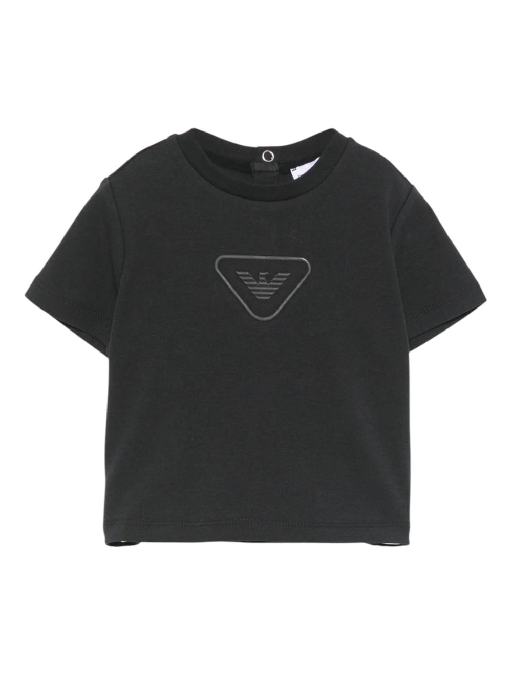 T-shirt bambino blu navy con maxi logo gommato