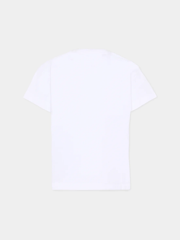 T-shirt con stampa BY8B11 Z3672 /100NE BALMAIN 
