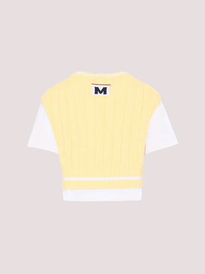 Gilet con t-shirt S6MSJGTH034 /001/79 MSGM KIDS 