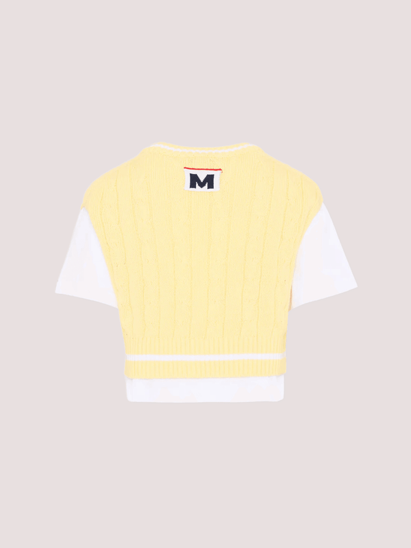 Gilet con t-shirt S6MSJGTH034 /001/79 MSGM KIDS 