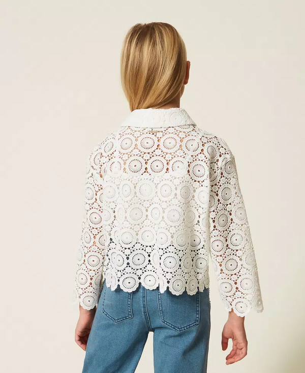 Camicia boxy in pizzo macramè 261GJ2Q25 /526 TWINSET 
