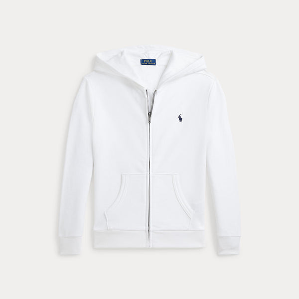 Felpa con cappuccio e zip intera in french terry 322964134 /001 POLO RALPH LAUREN 