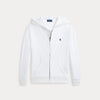 Felpa con cappuccio e zip intera in french terry
