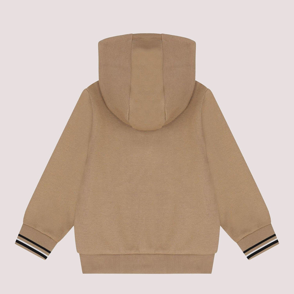 Felpa con cappuccio e cerniera con logo J52444 /269 BOSS 