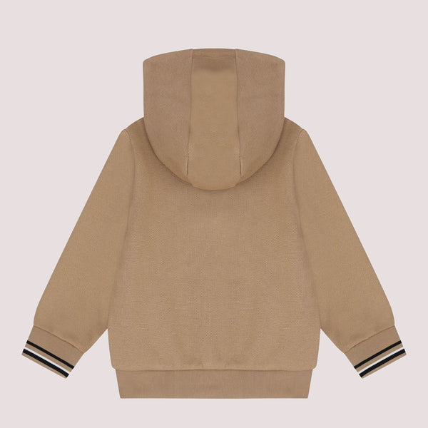 Felpa con cappuccio e cerniera con logo J52444 /269 BOSS 