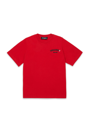T-shirt girocollo con logo DQ3169 D0AAP /DQ401 DSQUARED2 JUNIOR 