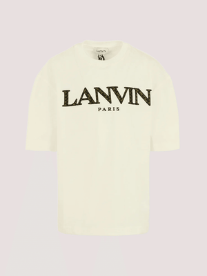 T-shirt avorio per bambino con logo N30283 /117 LANVIN 