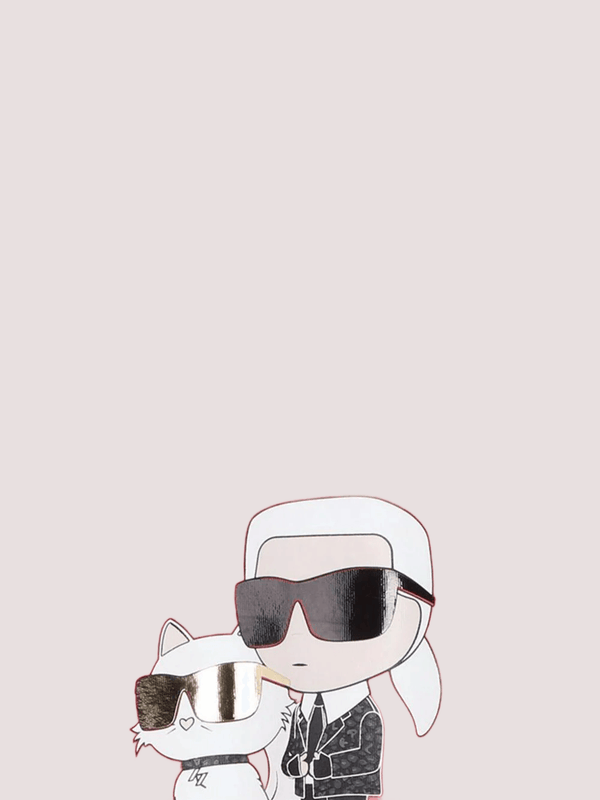 Felpa per bambino Hero Ikon Karl & Choupette rosso con dettaglio logo sul retro Z30606 /98A KARL LAGERFELD 