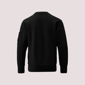 Felpa nera  per bambino con lente CMF00X LCA76 /60100 C.P.COMPANY 