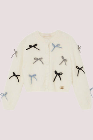 Cardigan con fiocchetti KF5053 MA94O /M9987 LIU JO 