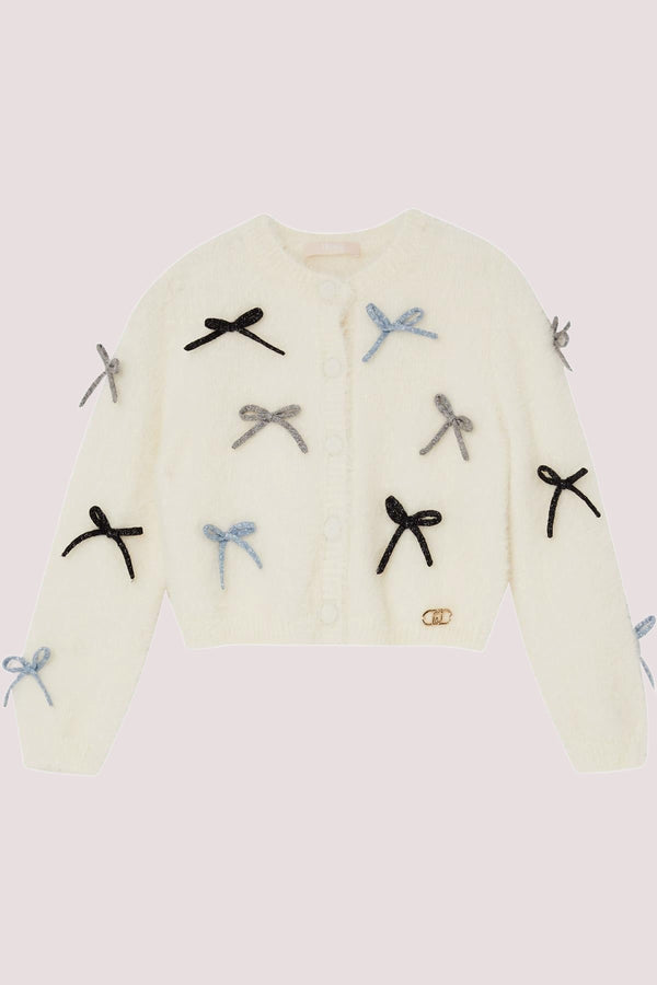 Cardigan con fiocchetti KF5053 MA94O /M9987 LIU JO 
