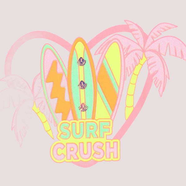 T-shirt con stampa in glitter U21951 /10P BILLIEBLUSH 