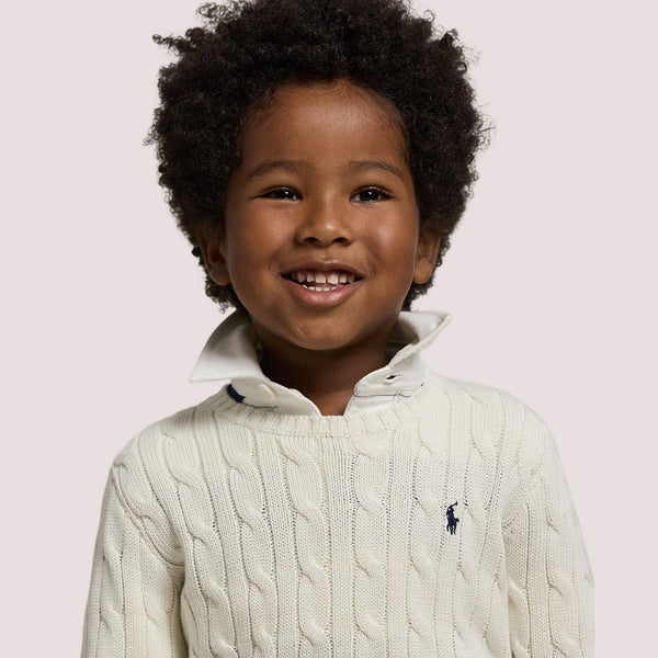 Maglione in cotone a trecce 322702674 /024 POLO RALPH LAUREN 