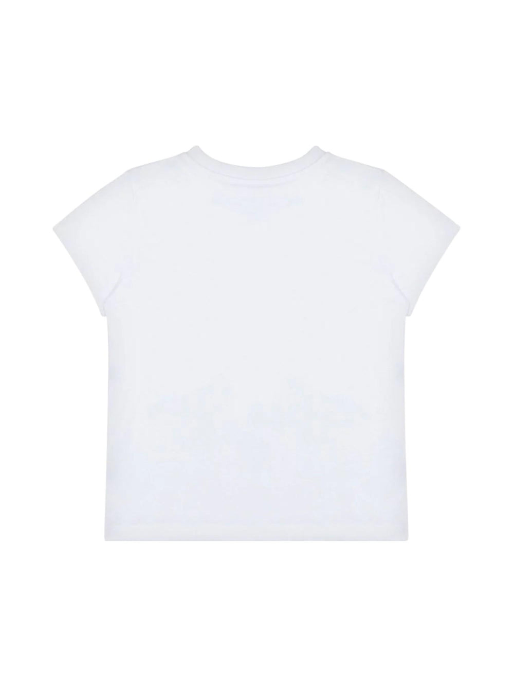 T-shirt bambina bianca con stampa oca e cuore
