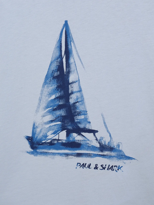 T-shirt con stampa WOM00H LAA54 /40452 PAUL & SHARK 
